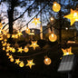 Outdoor Solar Star Crystal Globe String Lights