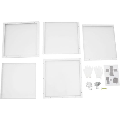 White Steel Square Planter Box