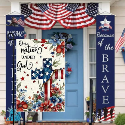 Patriotic, Inspirational Garden Flag