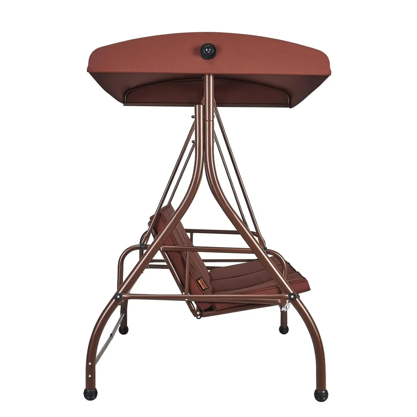3-Seat Patio Swing Chair, with Removable Thick Cushions