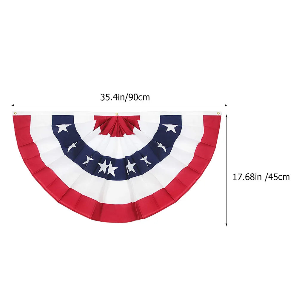 5Pcs Usa Patriotic Bunting