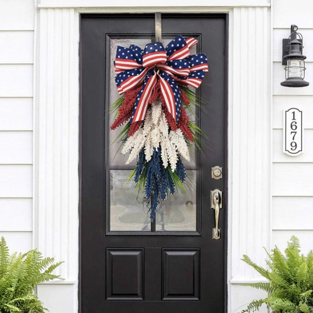 Patriotic Wreath for Front Door
