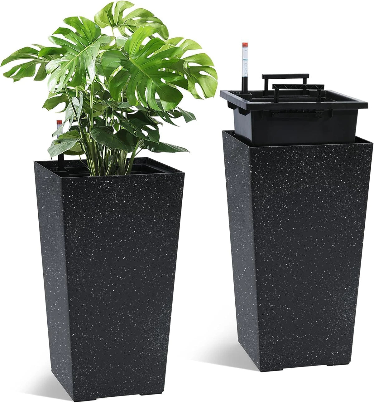 Large Plant Pots with Drainage Holes＆ Water Level Monitor