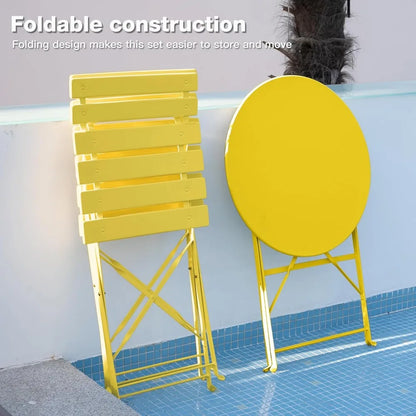 3 Piece Folding Bistro Set