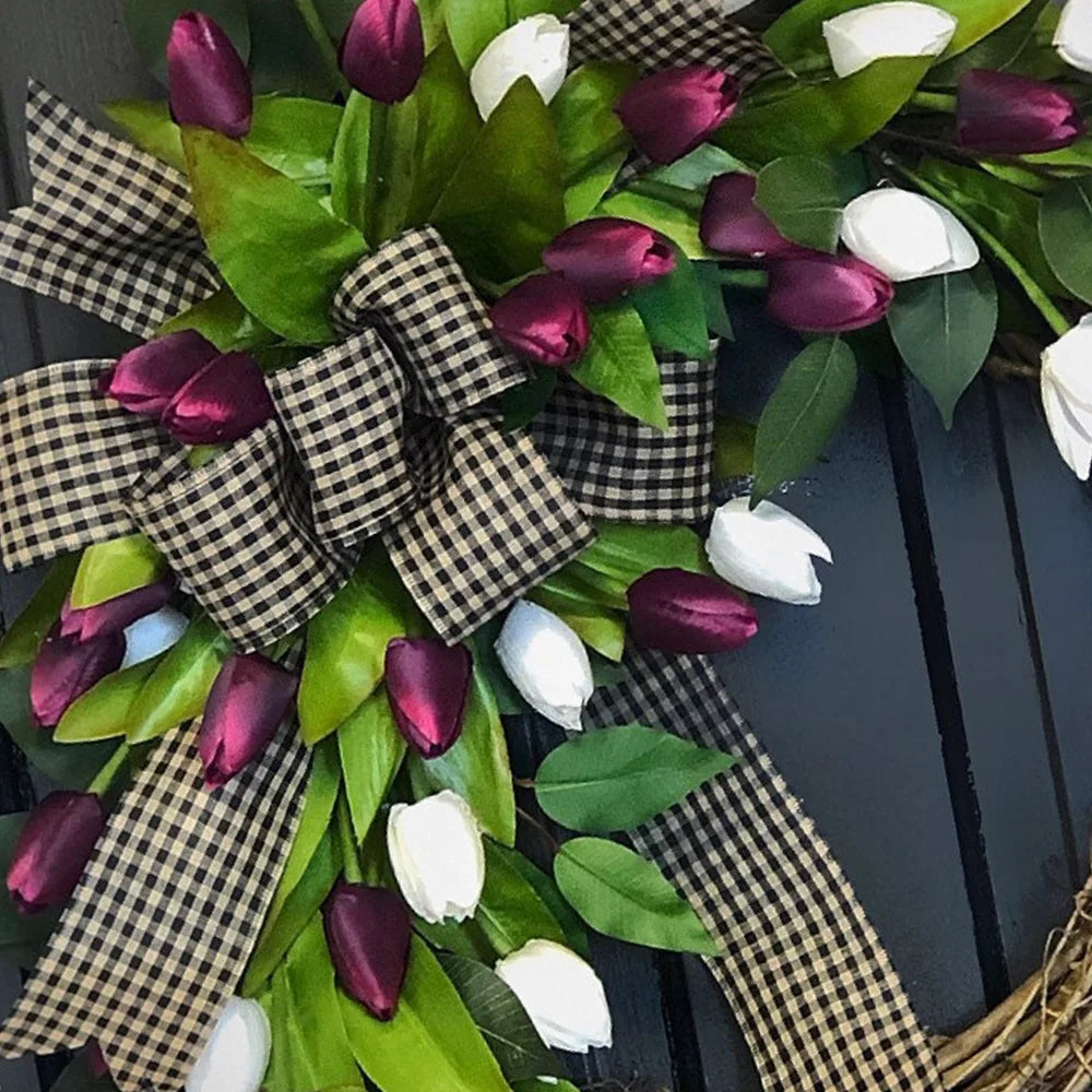 Spring Tulip Wreath