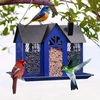 metal mesh wild bird feeder