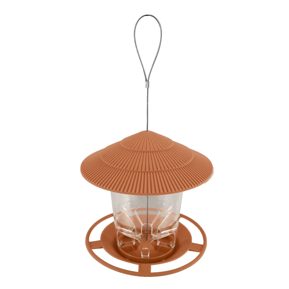 Garden gazebo hanging wild bird feeder