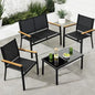 4-Piece Outdoor Textilene Patio Conversation Set