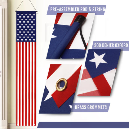 American Flag Door Banners