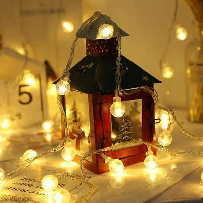 10M Festoon LED Fairy Crystal Ball Star String Lights