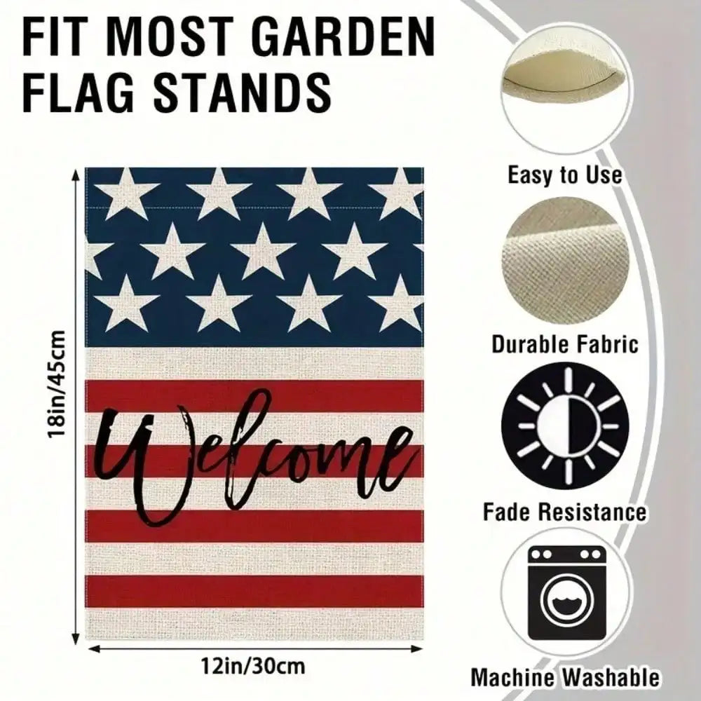 1pc Patriotic July 4th Garden Flag