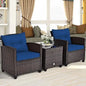 3-Piece Wicker Patio Furniture Set