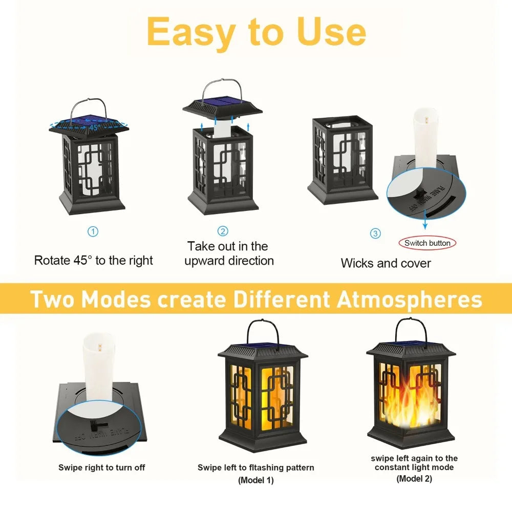 Waterproof Hanging Solar Light (2 Pack)