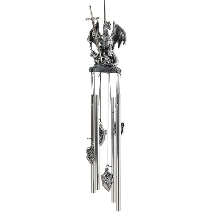 medieval dragon figurine wind chime