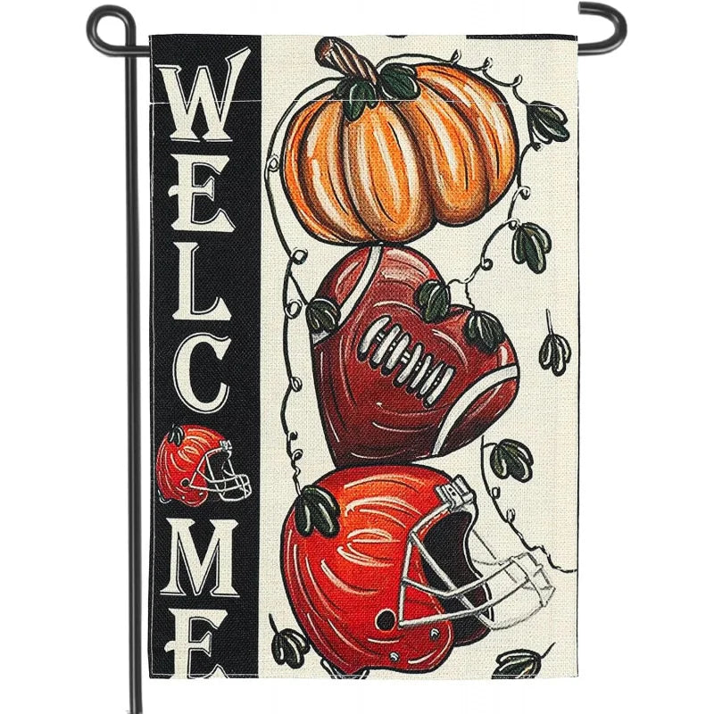 Fall Welcome Garden Flag 12x18 Inch