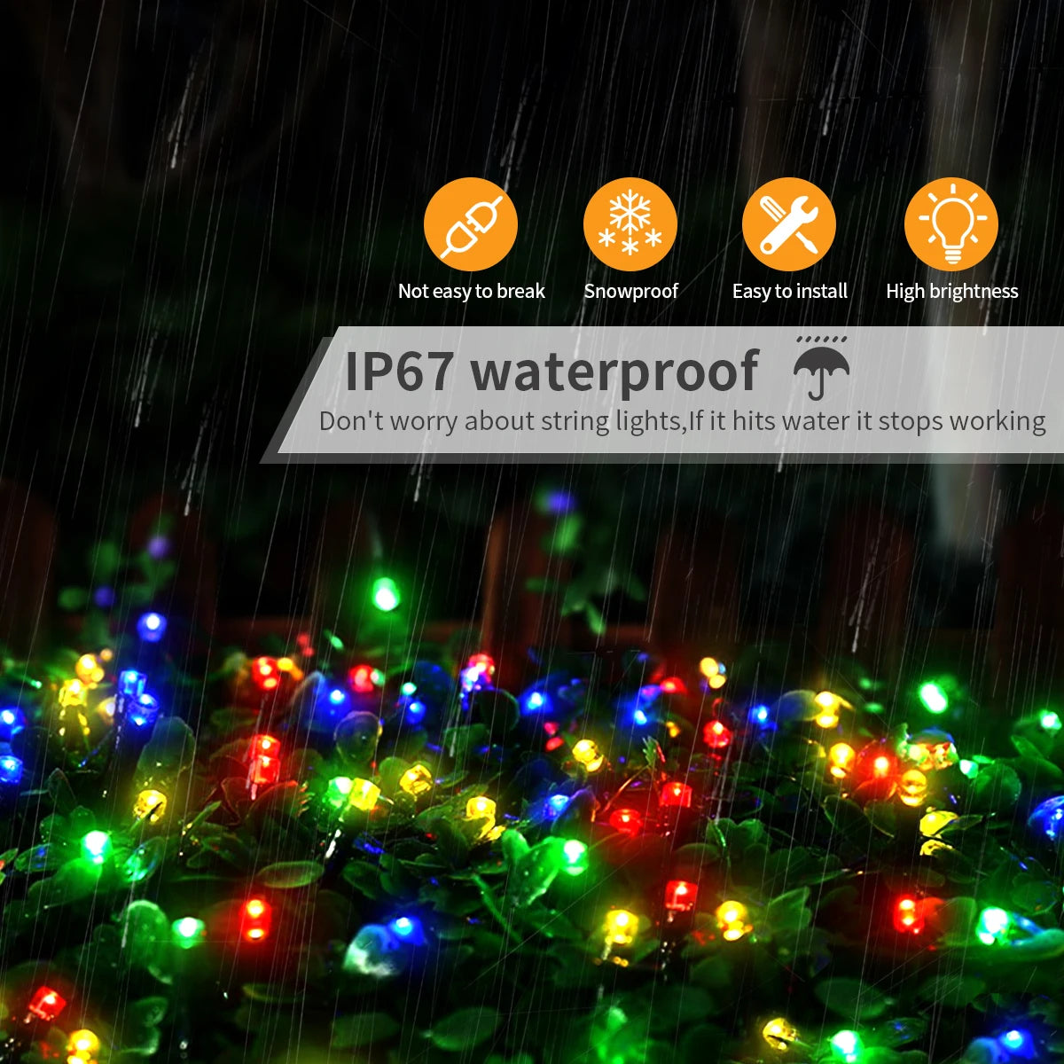 100M-10M Outdoor Waterproof Solar String Fairy Light