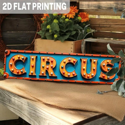 Flat Rustic Iron Vintage Metal Sign