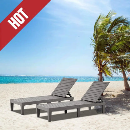 Outdoor Chaise Lounge Set of 2
