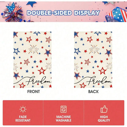 Patriotic Stars Stripes Garden Flag