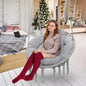 Hanging Swing Chair with Large Thick Cushions