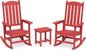 All Weather Resistant Outdoor Rocking Chairs Set of 3, 2 Chairs & 1 Table