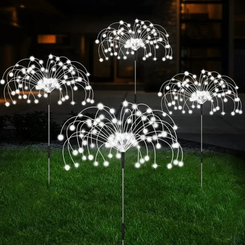 Solar Firework Lights Outdoor IP65 Waterproof Solar 8 Lighting Modes