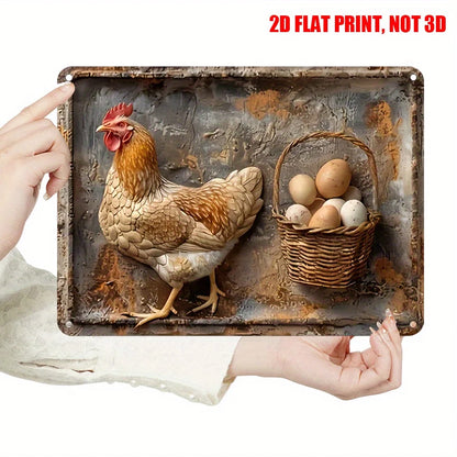 8x12 inch rustic metal wall art