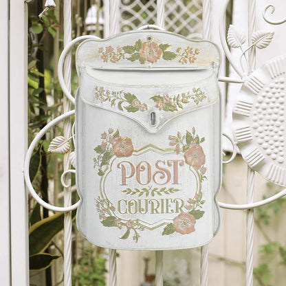 Retro Style Outdoor Metal Wall Mounted Mailbox