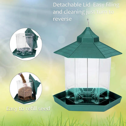 Wild Bird Feeders for Outside Rust Proof Hanging Feeders