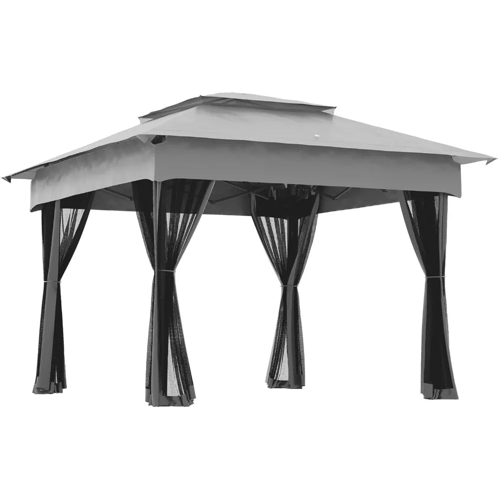 11' x 11' Pop Up Canopy with Removable Zipper Netting