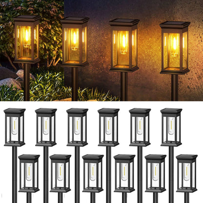 6/12 Pack Solar Lights for Yard/Garden Walkway