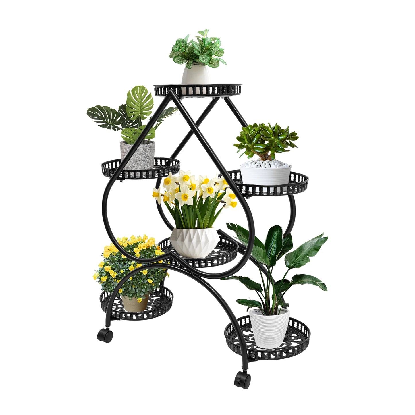 4 Tier Heart Flowerpot Stand