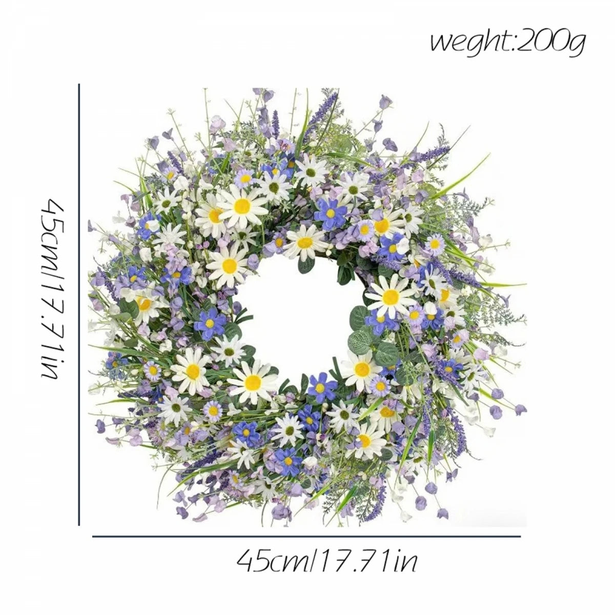 Colorful Sunflower Wreath