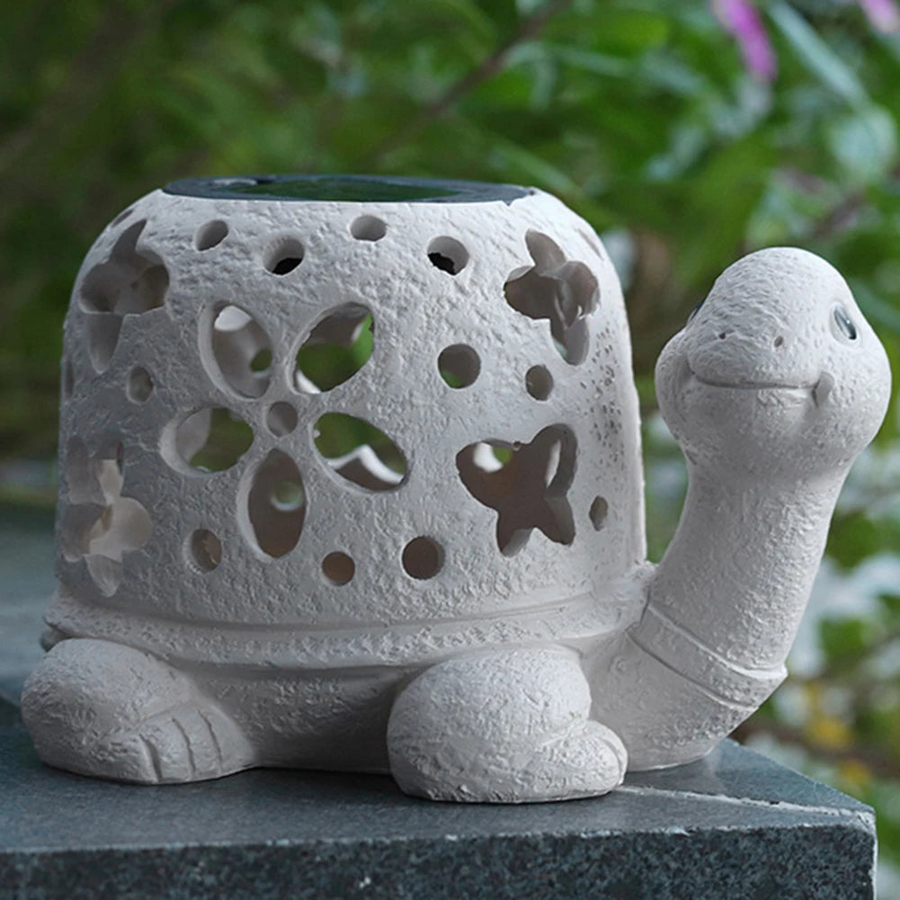 Solar Turtle Statue Light