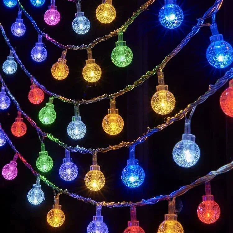 10M Festoon LED Fairy Crystal Ball Star String Lights