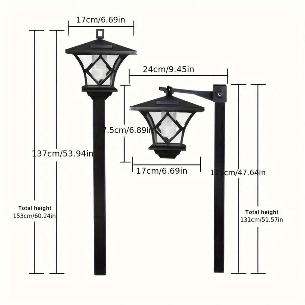59'' Solar Lamp Post Light