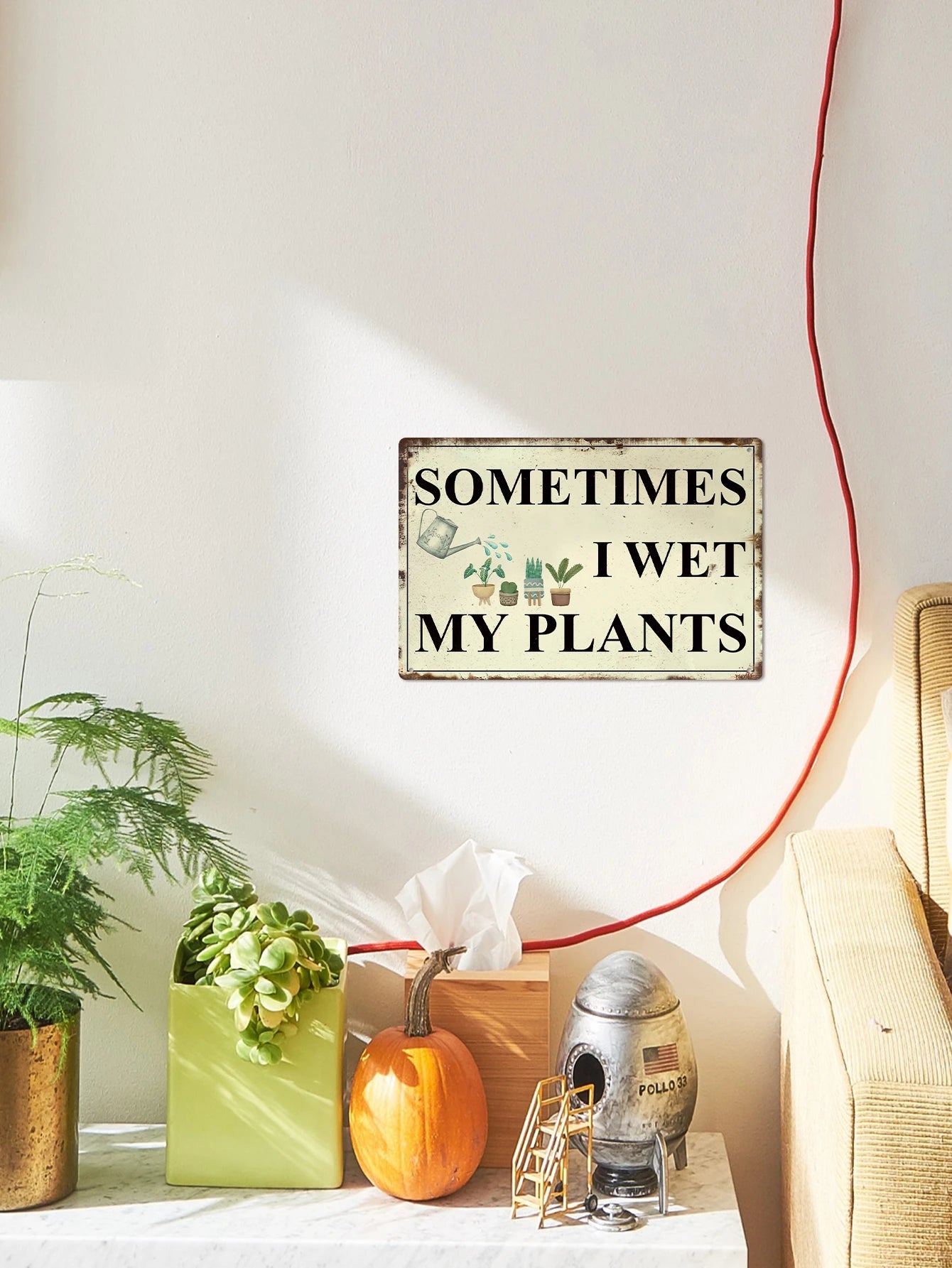 Funny Garden Rustic Metal Sign