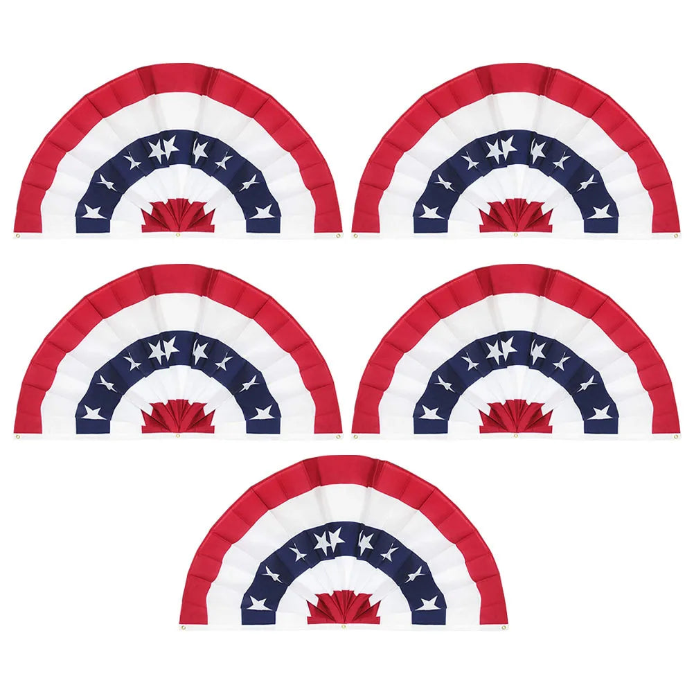 5Pcs Usa Patriotic Bunting