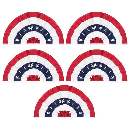 5Pcs Usa Patriotic Bunting
