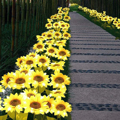 Outdoor Solar Sunflowers Waterproof LED Lawn Light