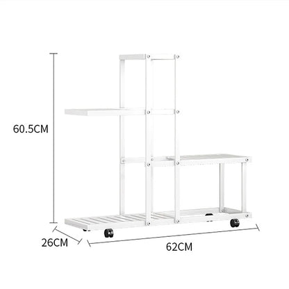 Indoor Outdoor, Wrought Iron Plant Stand w/Wheels