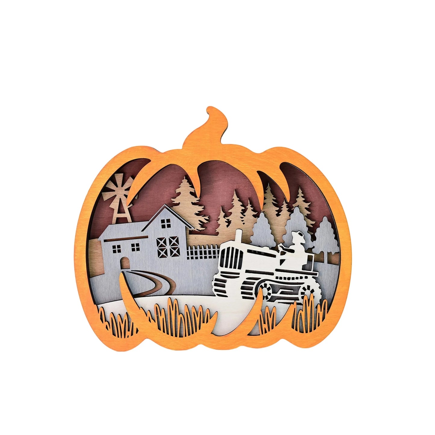 Fall Harvest Wooden Plaque Decoration