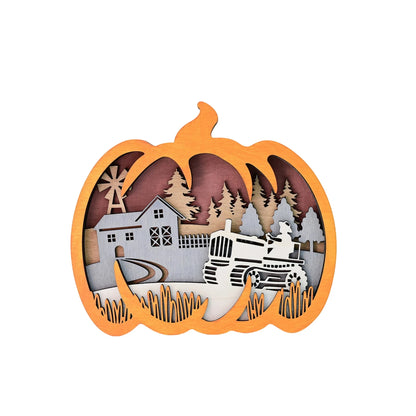 Fall Harvest Wooden Plaque Decoration