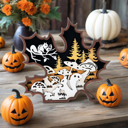 Fall Harvest Wooden Plaque Decoration