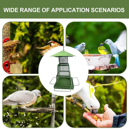 3-Layer Retractable Metal Bird Feeder