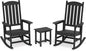 All Weather Resistant Outdoor Rocking Chairs Set of 3, 2 Chairs & 1 Table