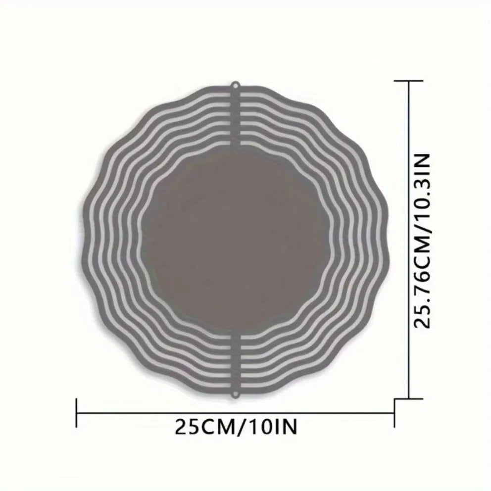 2D Fall Thanksgiving Metal Wind Spinner