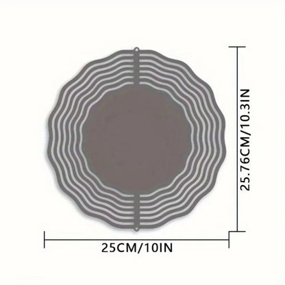 2D Fall Thanksgiving Metal Wind Spinner