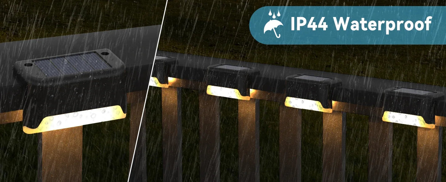 16-Pack Outdoor Solar Deck Lamp For Stairs, Steps, Fences, Yards, Patios And Paths