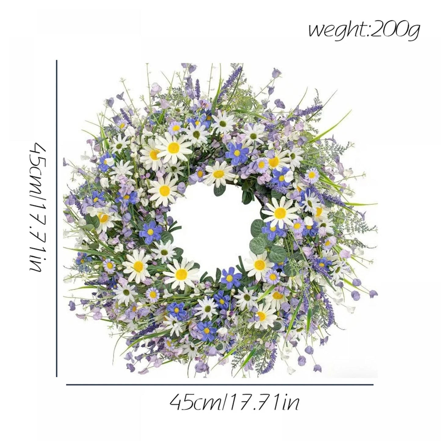 Colorful Sunflower Wreath